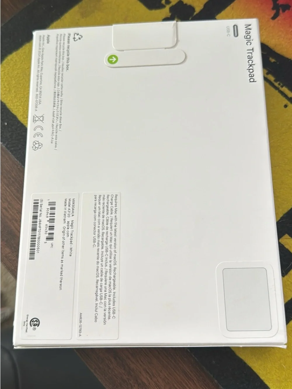 Apple Magic Trackpad - White/Silver Packaging